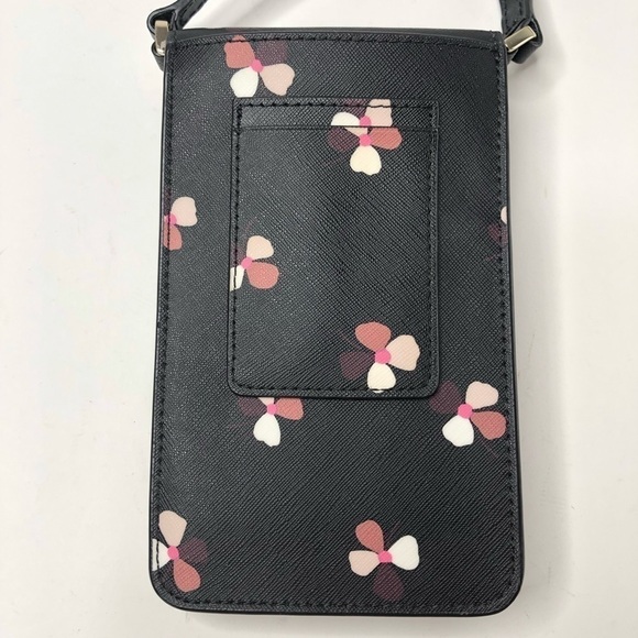 RARE Kate Spade Cameron Dusk Buds Floral Dusty Pink Flap Phone Crossbody Bag - Picture 5 of 16
